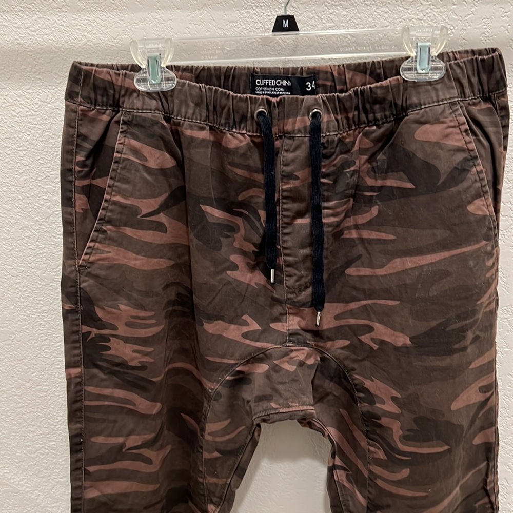 Cotton On - Camo Cuffed Chino Joggers - Slim Fit - Size 34 - Picture 2 of 7